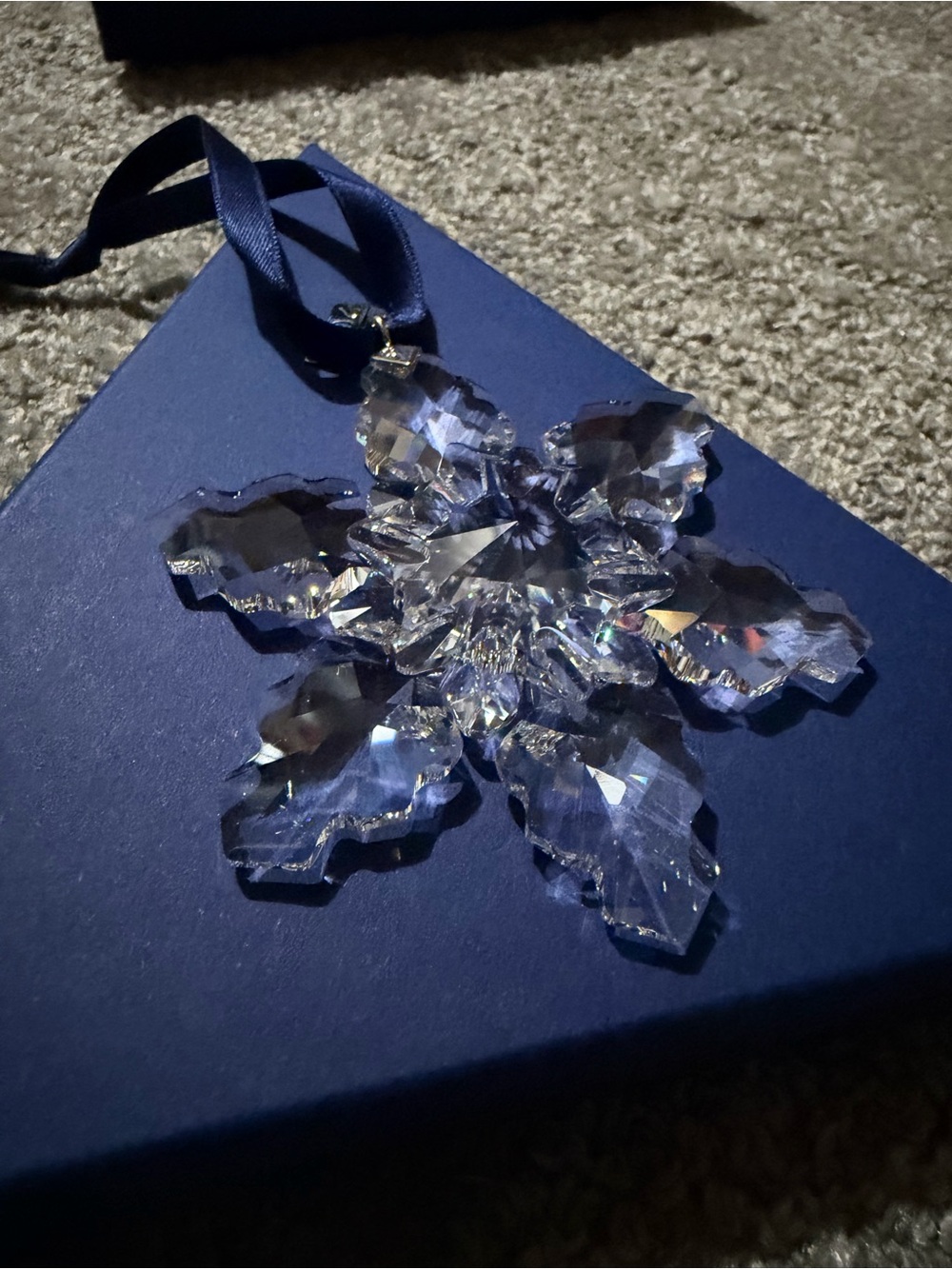Swarovski crystal 2008 annual Christmas snowflake ornament original packaging - Picture 3 of 7